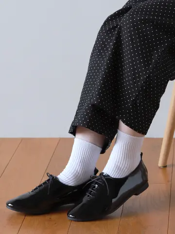 2×2リブショートソックス