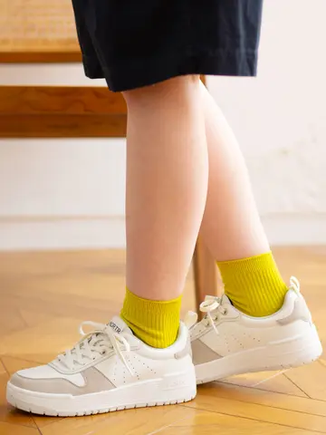 2×2リブショートソックス