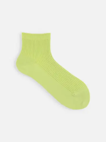 2×2リブショートソックス