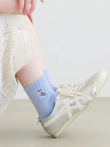 犬刺繍アメリブショートソックス