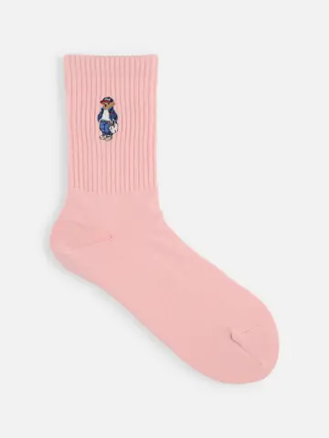 RL アメリブシーズンベア刺繍ソックス