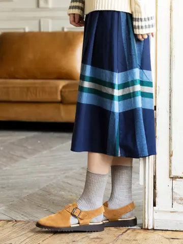 【PURE WOOL】2×2リブソックス