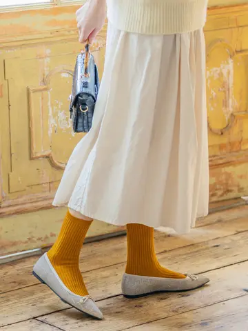 【PURE WOOL】2×2リブソックス