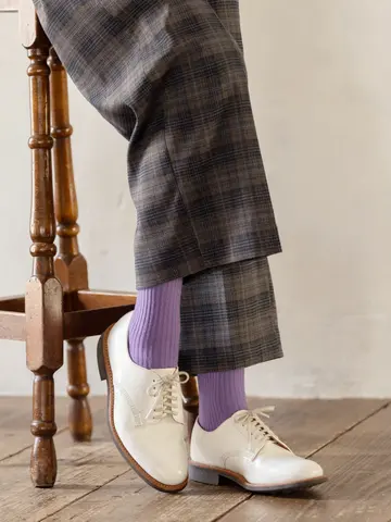 【PURE WOOL】2×2リブソックス