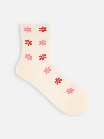 フロートダイヤフラワーソックス