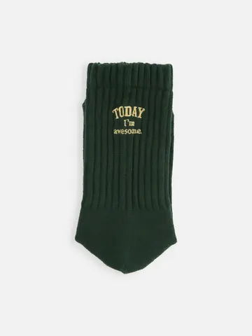 アメリブパイルロゴ刺繍ソックス