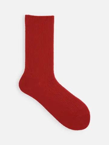 ラムウール1×1リブソックス