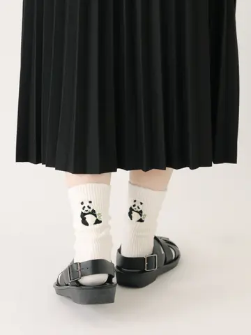 ワッペン風刺繍ソックス