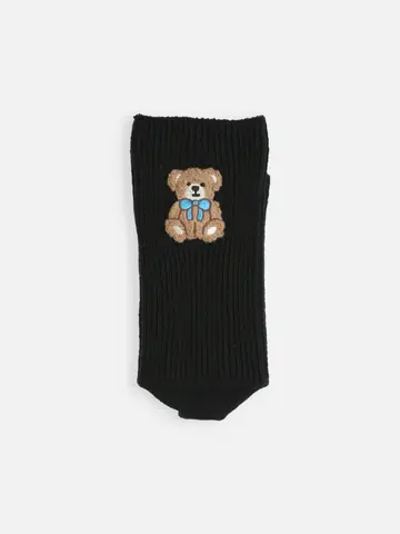 ワッペン風刺繍ソックス