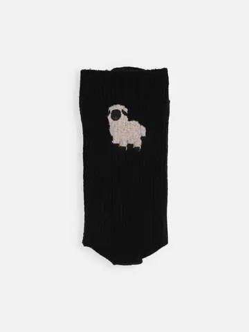 ワッペン風刺繍ソックス