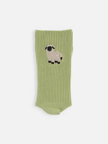 ワッペン風刺繍ソックス