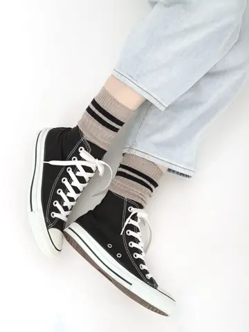 カジュアル2本ラインソックス