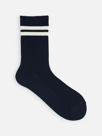 カジュアル2本ラインソックス