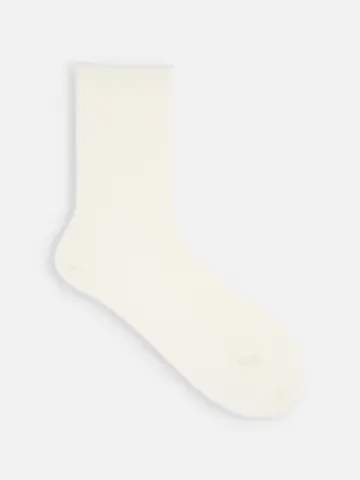 毛混1×1リブソックス