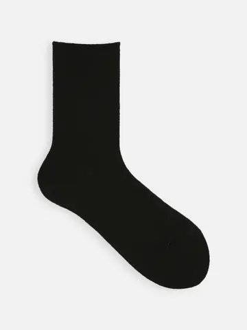 毛混1×1リブソックス