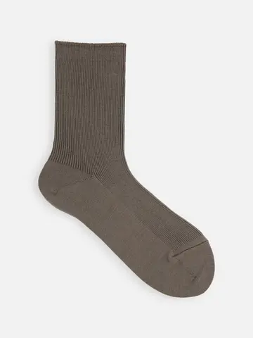 毛混1×1リブソックス