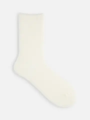 裏起毛無地ソックス