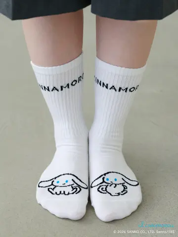 【アイシナモロール】アメリブロゴソックス