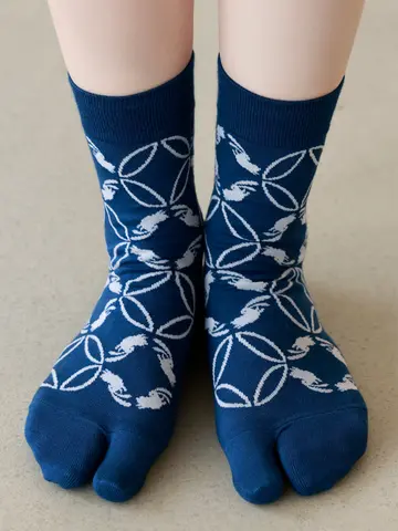 【永楽屋コラボ】七宝兎足袋ソックス