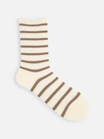 【ゴムくちソフト】リブボーダーソックス