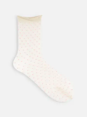 チュールピンドット柄ソックス