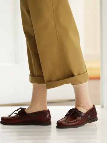 チュールピンドット柄ソックス