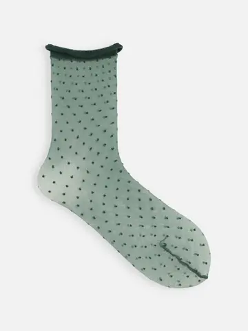 チュールピンドット柄ソックス