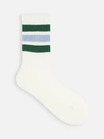 3本ラインミドルパイルソックス