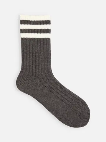 トップ3本ラインリブソックス