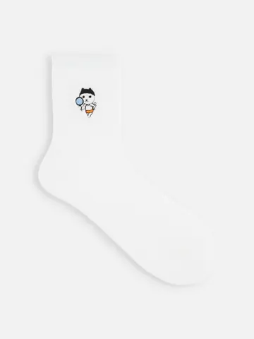 岡山限定 OH!くん刺繍ベタソックス