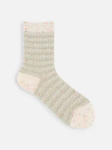 毛混ツイードネップJQソックス