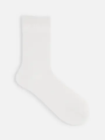 毛混ラメゴム長ソックス