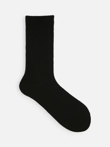 紡毛2×2リブソックス