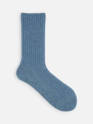 紡毛2×2リブソックス