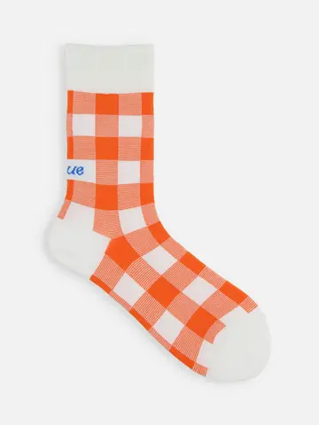 ピクニックロゴギンガムソックス