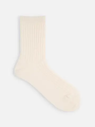 【綿100％】5×2リブソックス(23〜24cm)