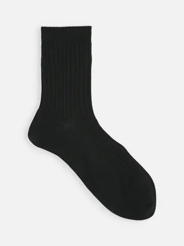 【綿100％】5×2リブソックス(23〜24cm)