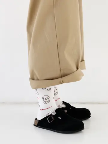 TOMBONIA 総柄ベタソックス