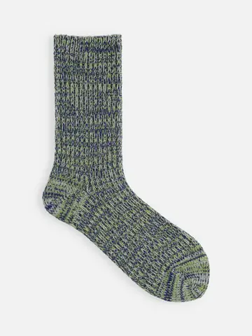 紡毛ミックスカラーリブソックス