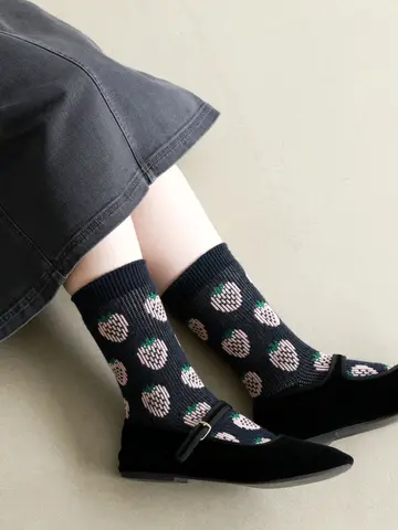 ふわふわイチゴJQソックス