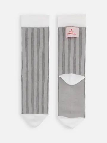 Merciタグ付ストライプソックス