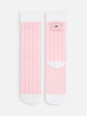 Merciタグ付ストライプソックス