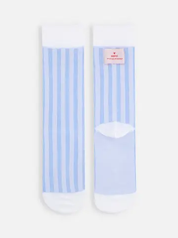 Merciタグ付ストライプソックス