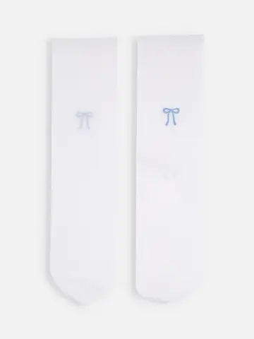 チュールりぼん刺繍ソックス