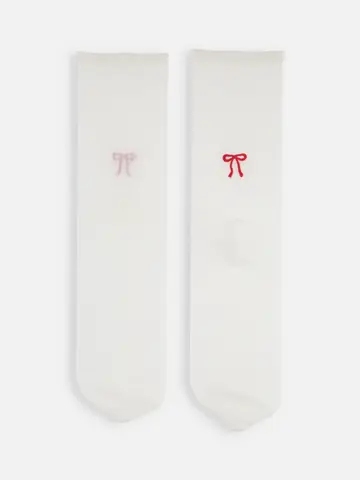 チュールりぼん刺繍ソックス