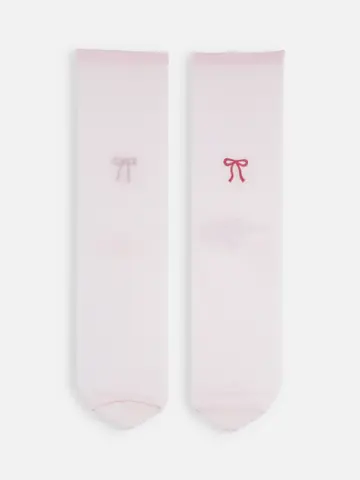 チュールりぼん刺繍ソックス