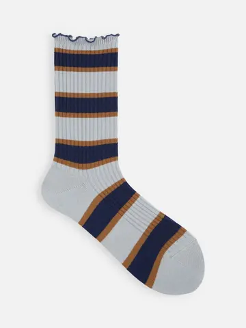 メロウマルチボーダーリブソックス