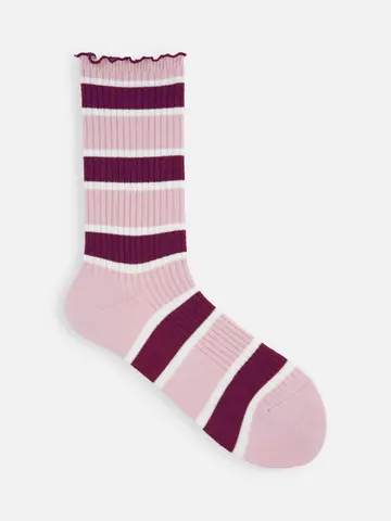 メロウマルチボーダーリブソックス