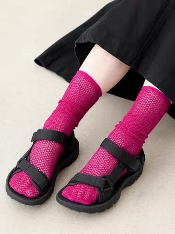 フィッシュネット風オールメッシュソックス