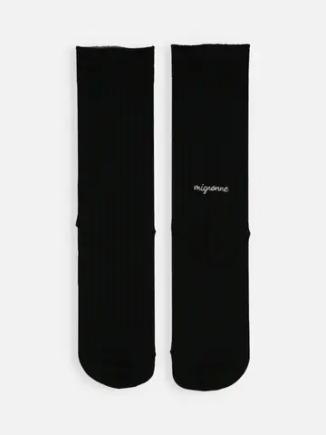 ミディ | エアリーコットンロゴ刺繍ソックス